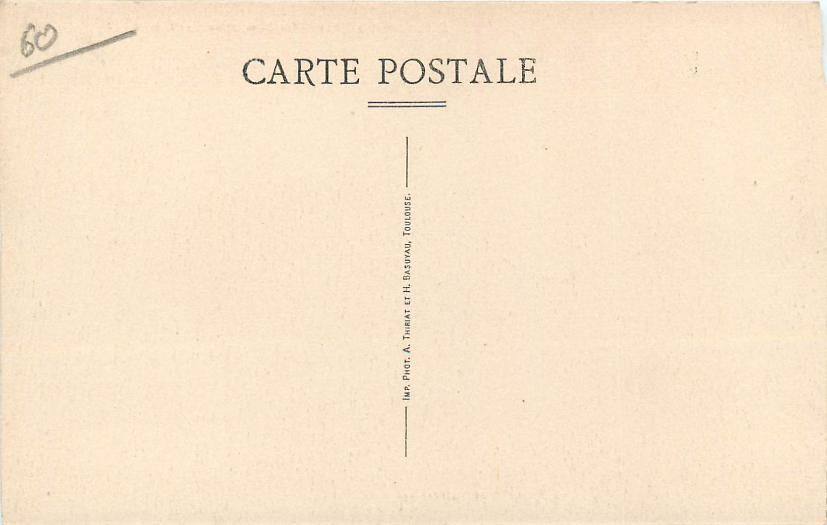 CPA Roc Amadour le Rempart et le Chateau — Rückseite