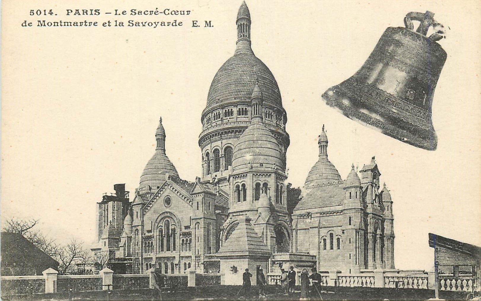 CPA Paris le Sacre Coeur de Montmartre et la Savoyarde