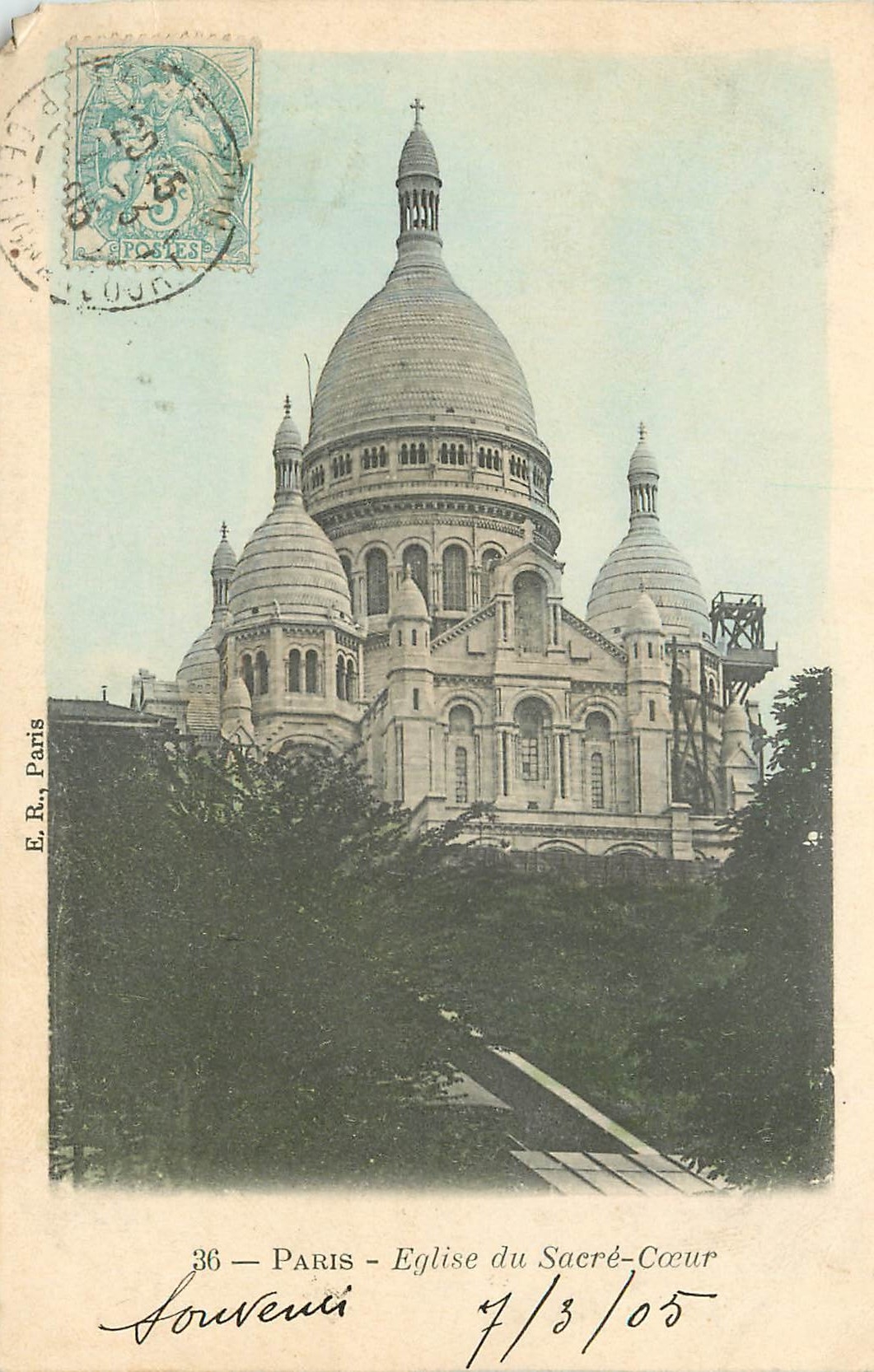 CPA Paris Eglise du Sacre Coeur