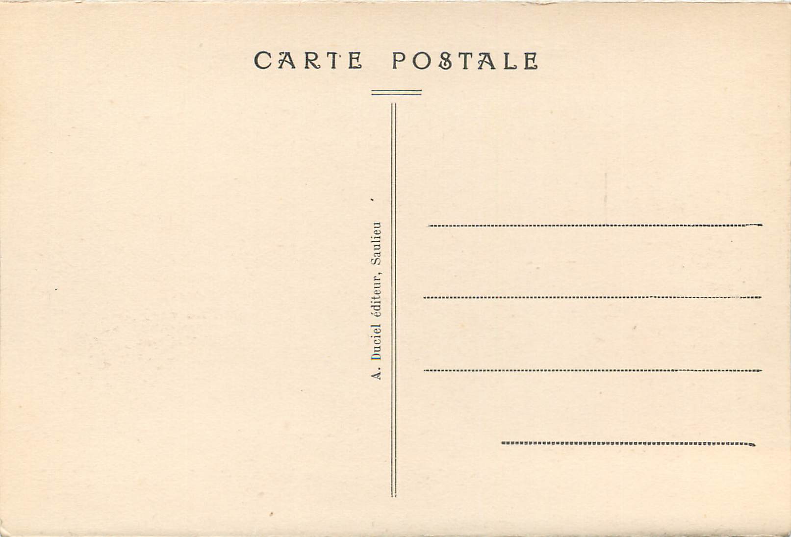 CPA En Morvan les Settons Promenade en Barque — Rückseite