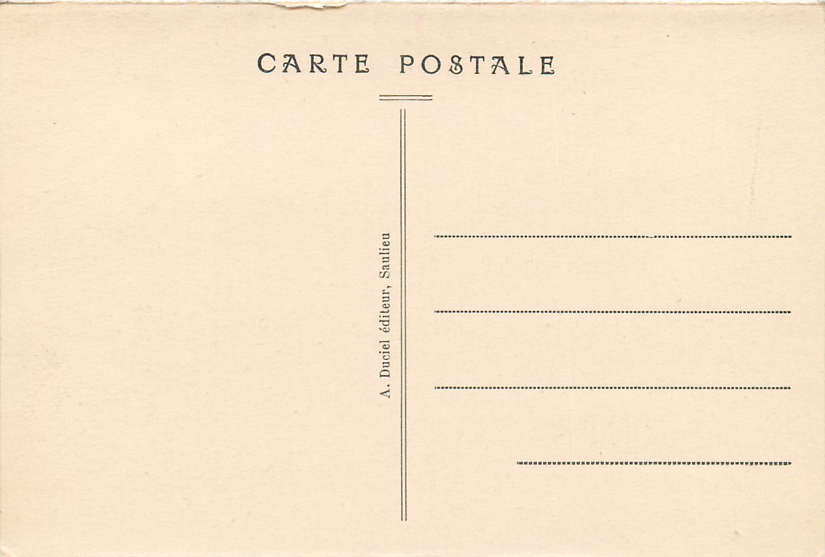 CPA En Morvan Lac des Settons le Port — Rückseite