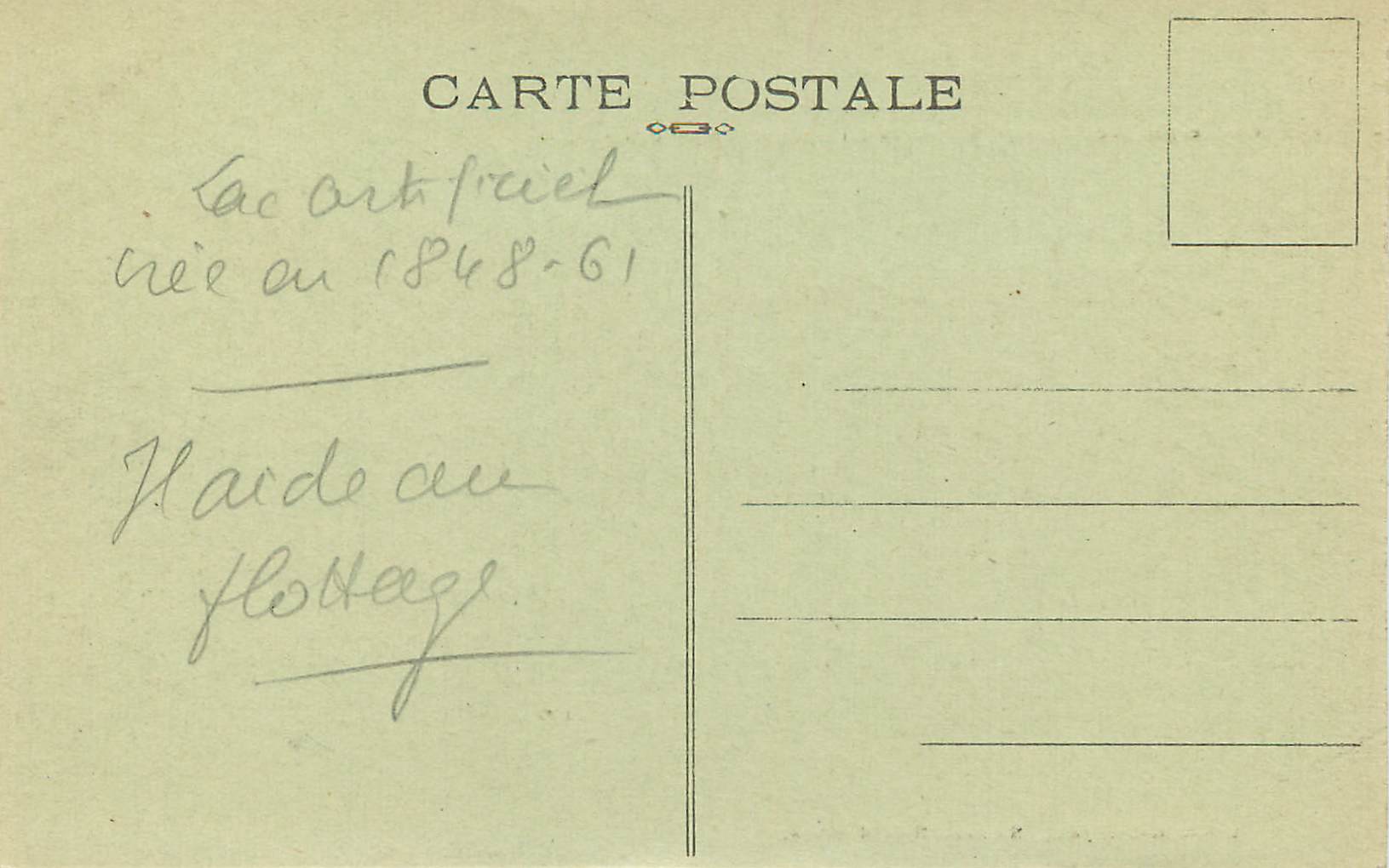 CPA le Morvan Illustre les Settons vue a vol d'Oiseau — Rückseite