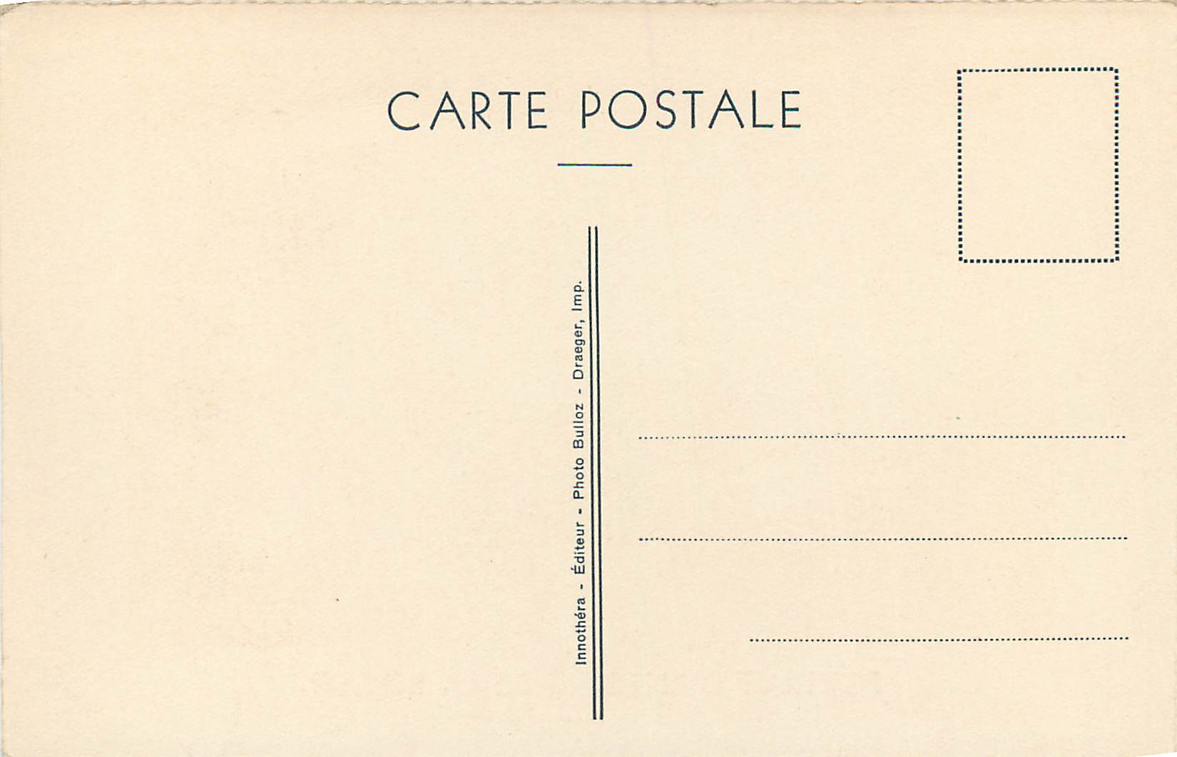 CPA Portrait d'Antoine de la Roque la Fere — Verso