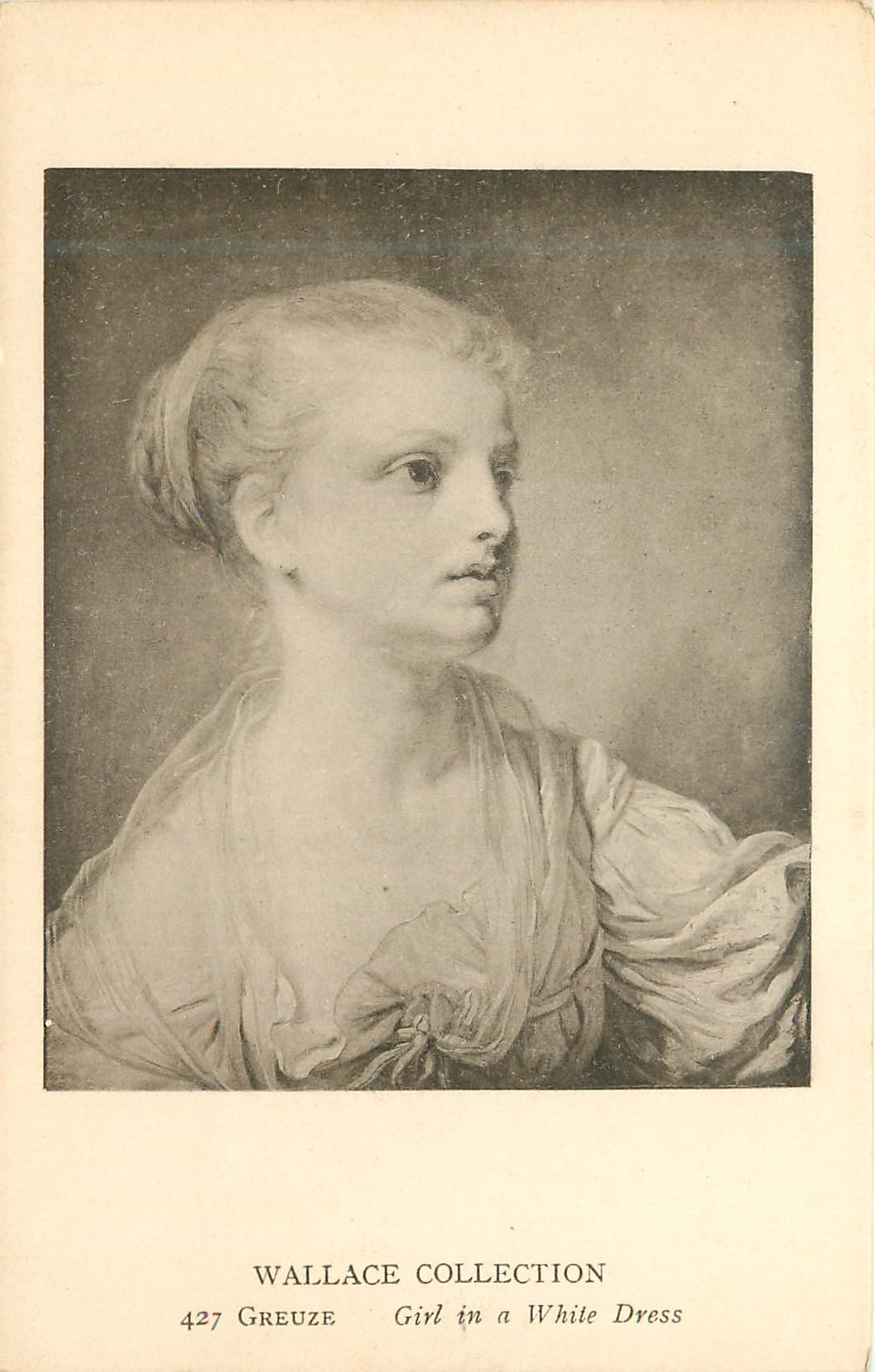 CPA Wallace Collection Greuze Girl in a White Dress