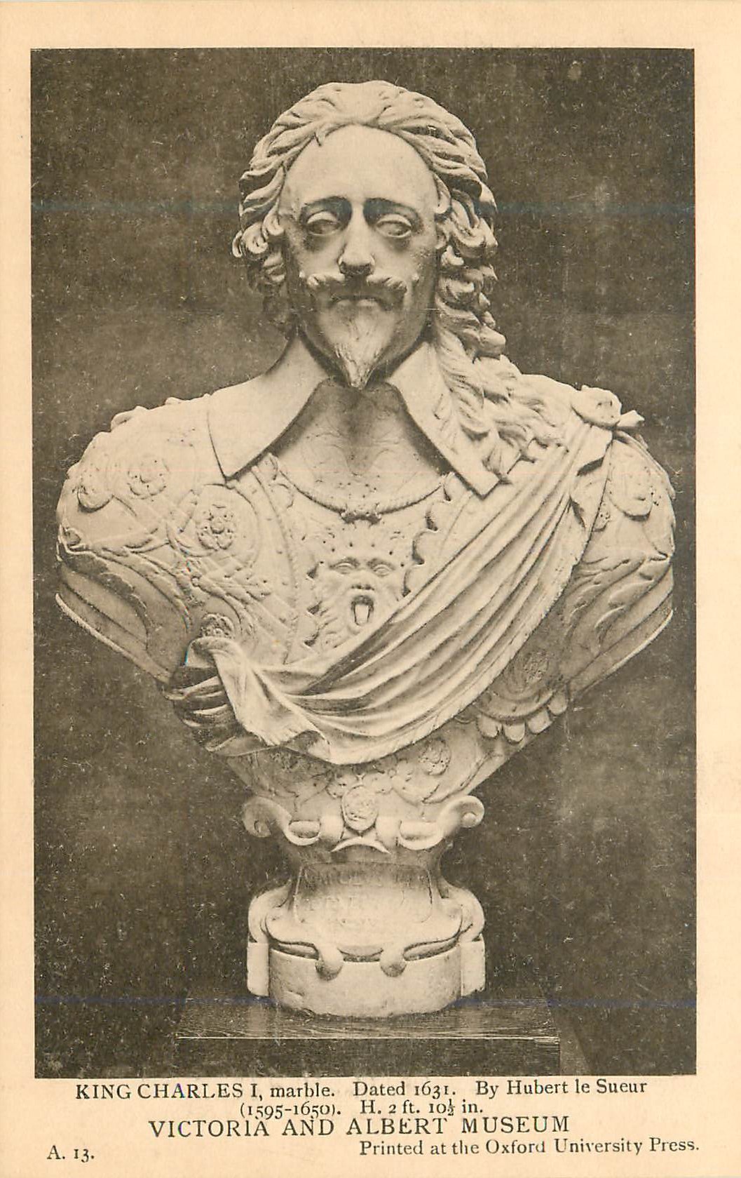 CPA King Charles I Marble dated 1631 Victoria and Albert Museum