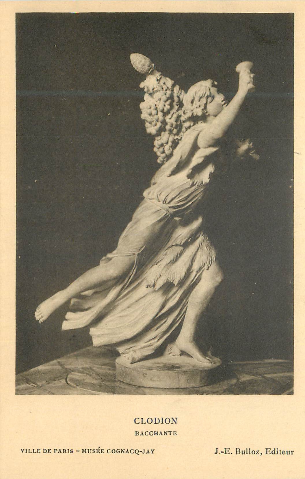 CPA Clodion Bacchante Ville de Paris Musee Cognacq Jay