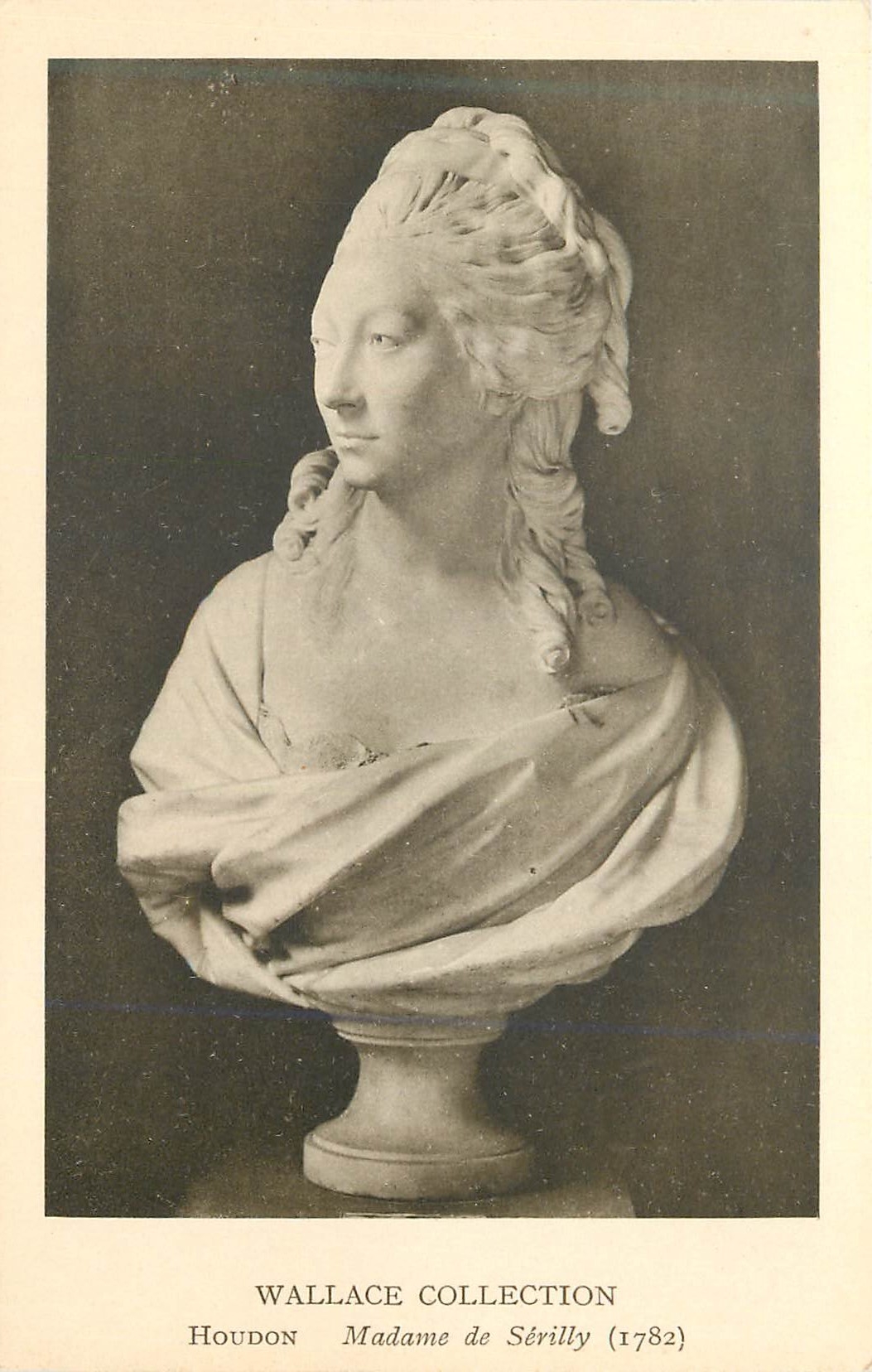 CPA Wallace Collection Houdon Madame de Serilly (1782)