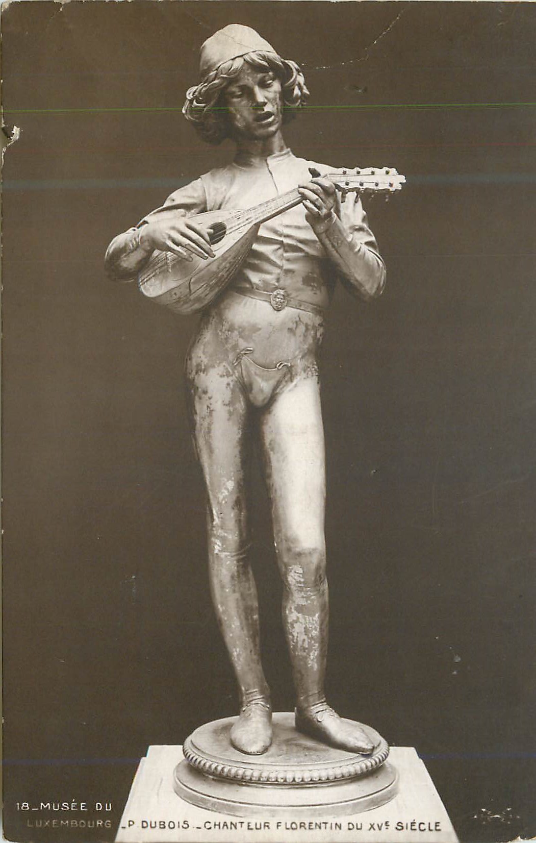 CPA Musee du Luxembourg P Dubois Chanteur Florentin du XVe siecle