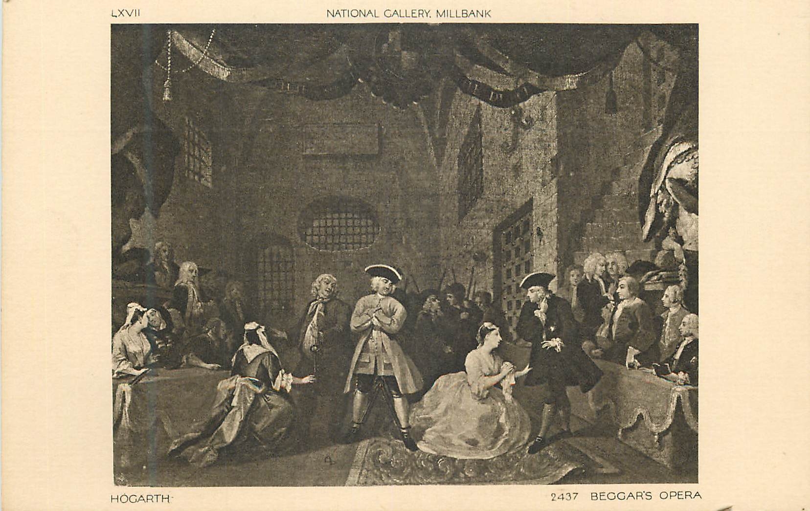 CPA National Gallery Millbank Hogarth Beccar's Opera