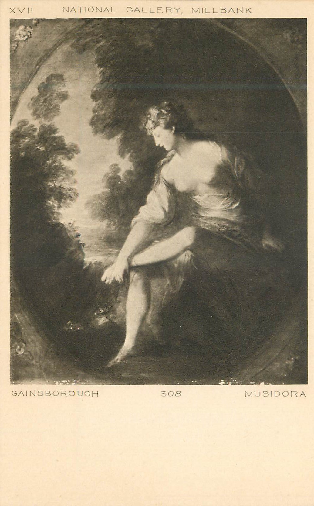 CPA National Gallery Millbank Gainsborough Musidora