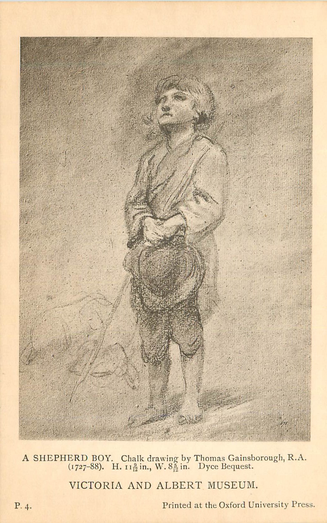 CPA a Shepherd Boy Victoria and Albert Museum