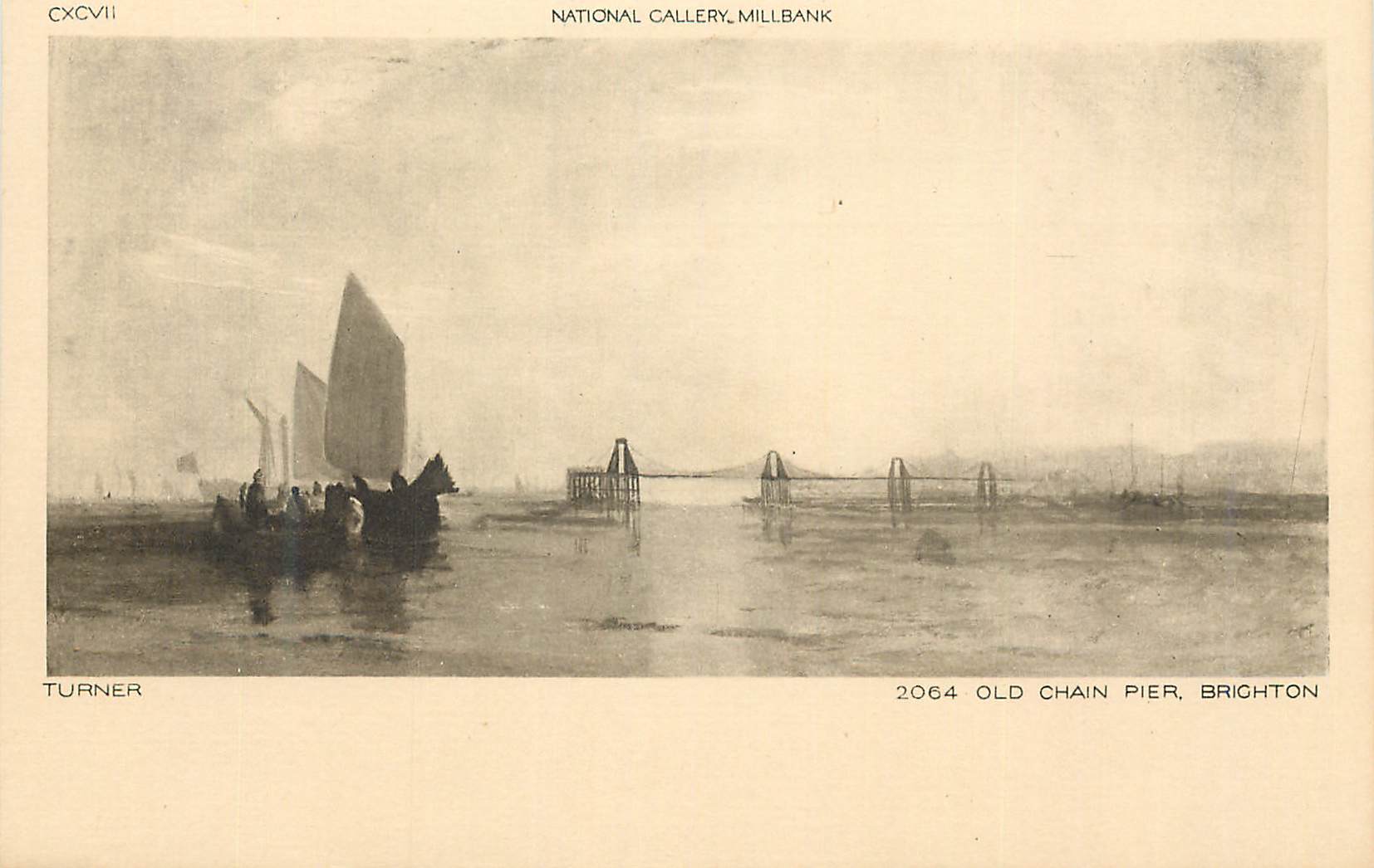 CPA National Gallery Millbank Turner Old Pier Brighton
