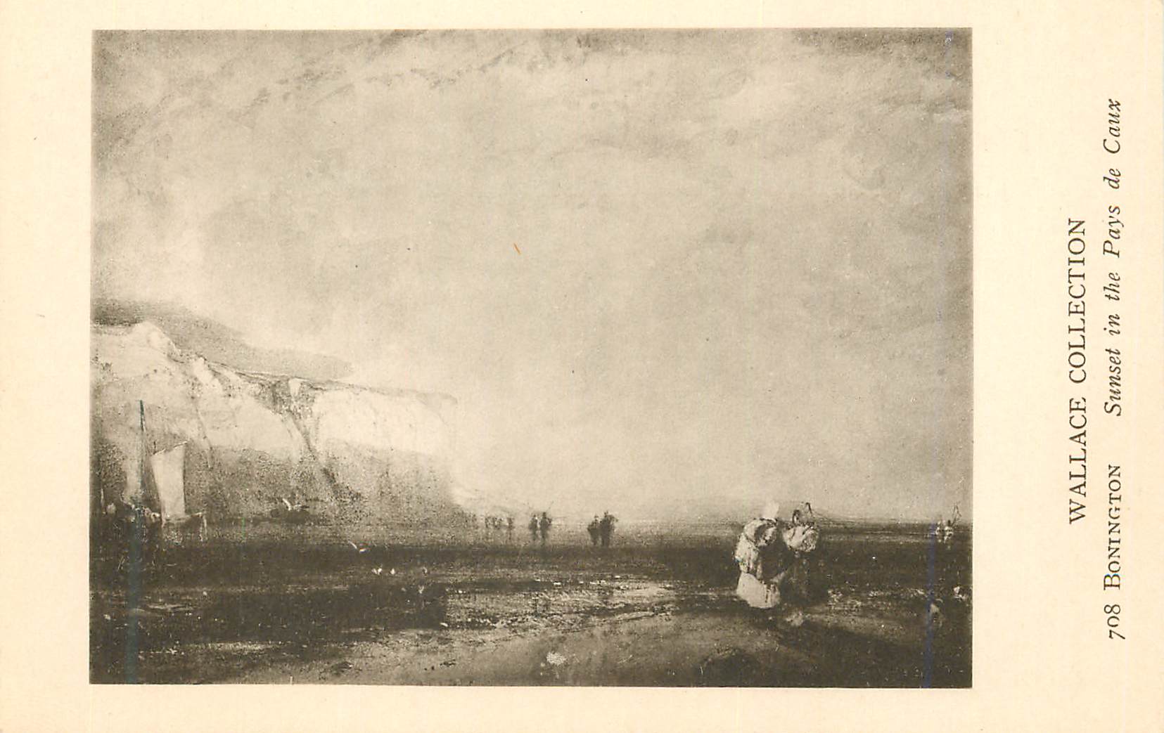 CPA Wallace Collection Bonington Sunset in the Pays de Caux