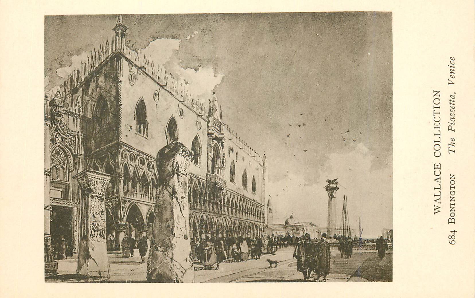 CPA Wallace Collection Bonington the Piazzetta Venice