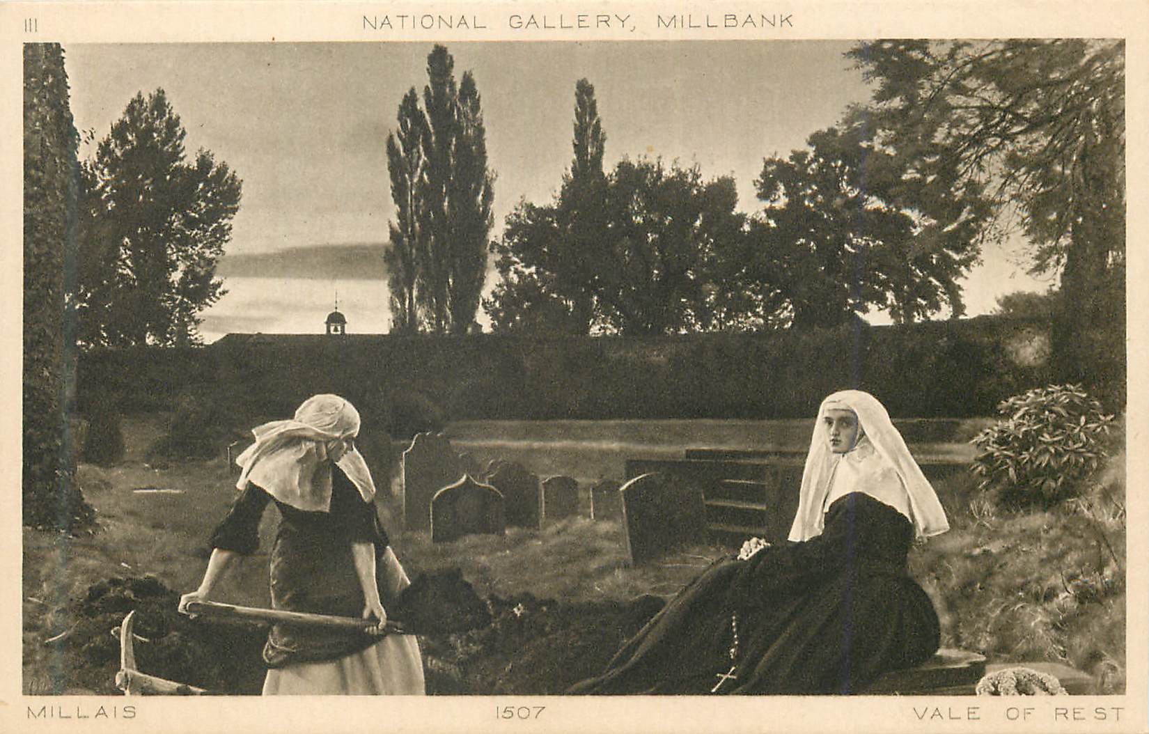 CPA National Gallery Millbank Millais Vale of Rest