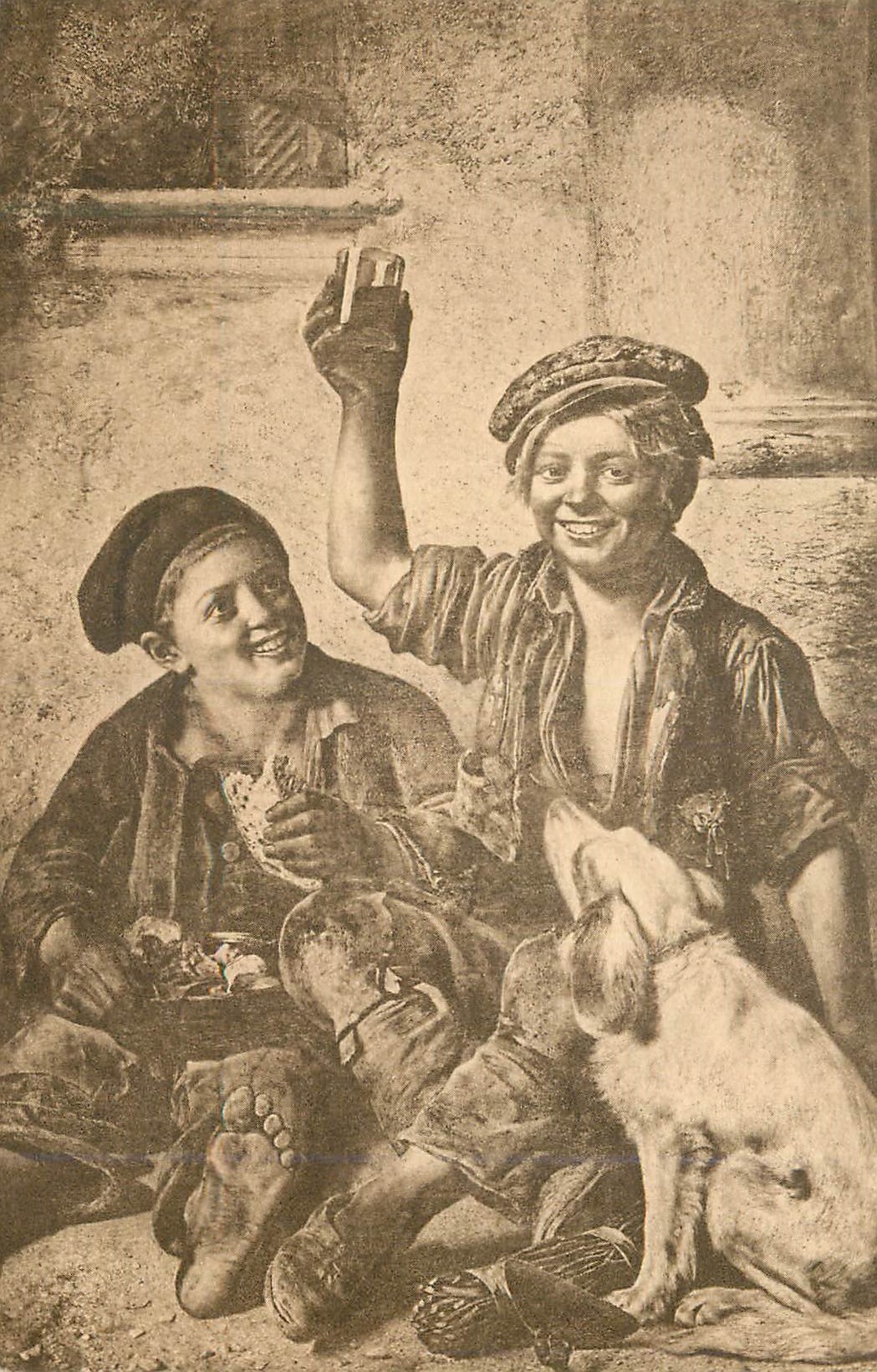 CPA Musee Pescatore Luxembourg Hornung Joseph Plus Heureux qu'un Roi