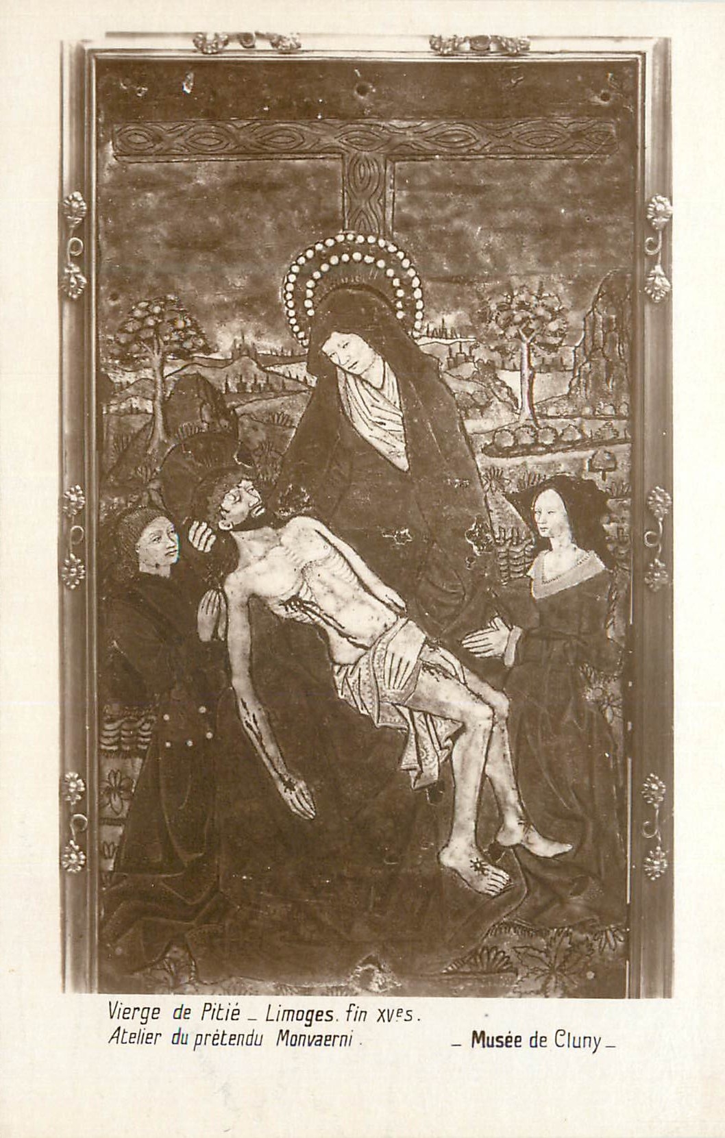 CPA Vierge de Pitie Limoges Fin XVe S Atelier du Pretendu Monvaerni Musee de Cluny