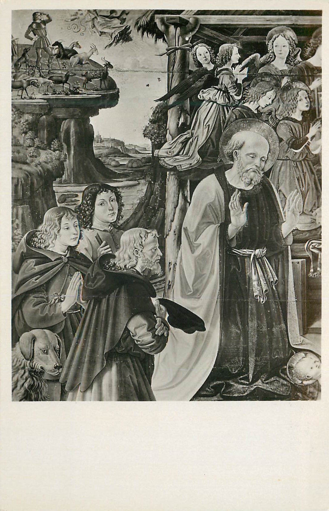 CPA Perugia R Pinacoteca Vannucel S Giuseppe  Pastori e Angelo (Dett Del Presepio)