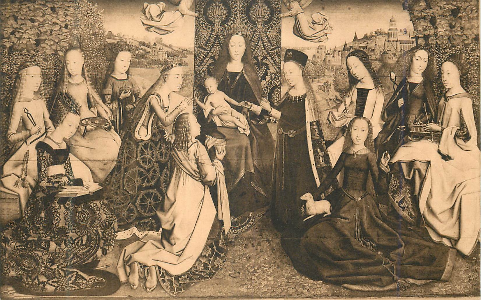 CPA Maitre Brugeols de la Legende de Ste Lucie XVe S Musee de Bruxelles
