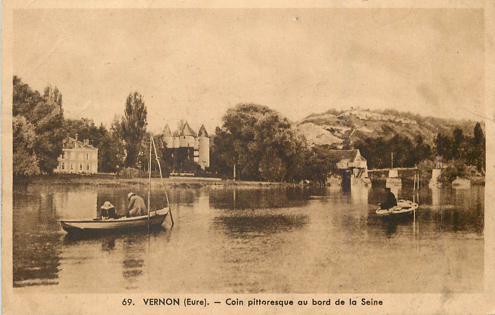 Vernon (Eure) — Coin pittoresque au bord de la Seine — Édition G. André
