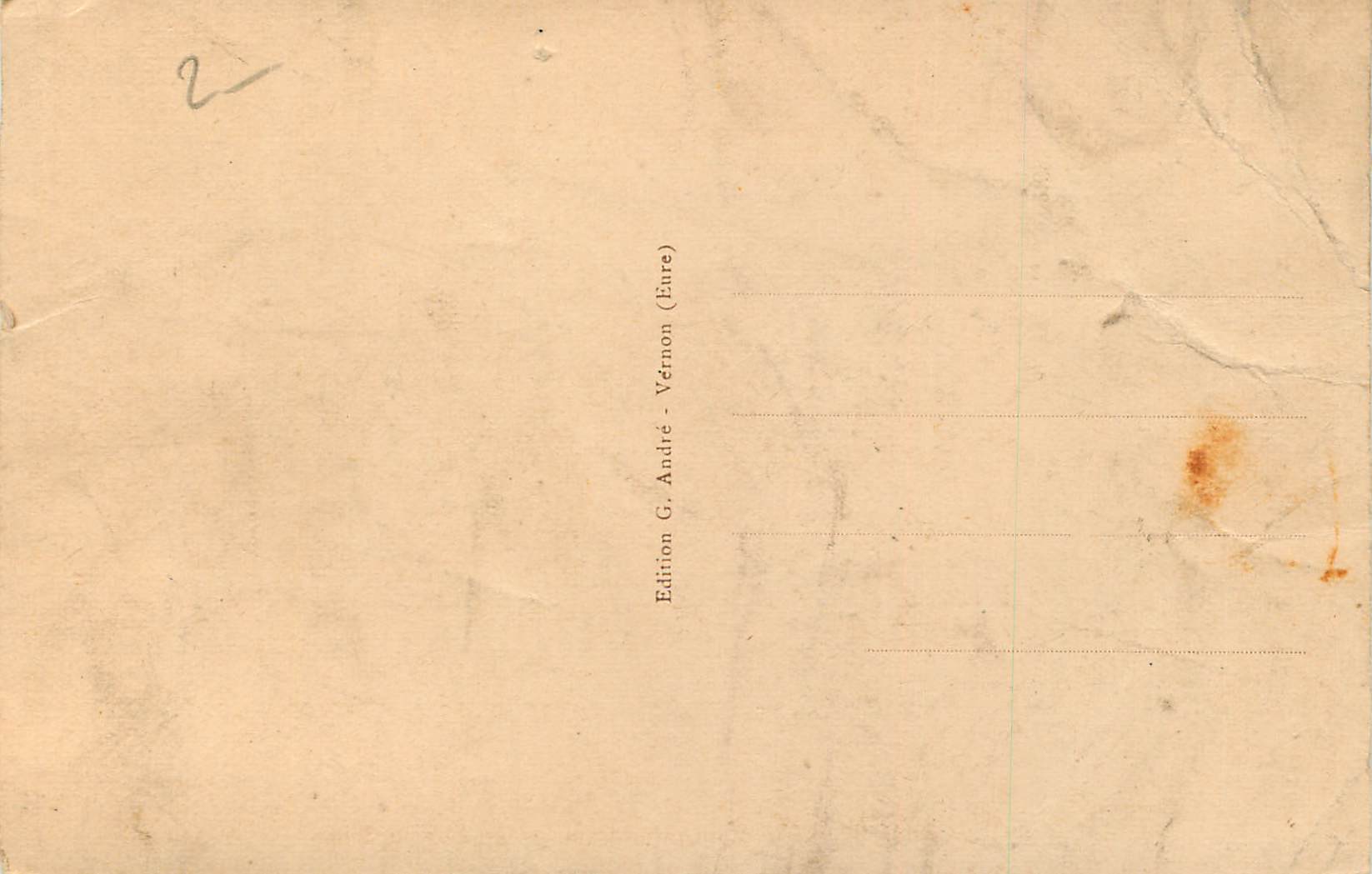 Vernon (Eure) — Coin pittoresque au bord de la Seine — Édition G. André — Rückseite