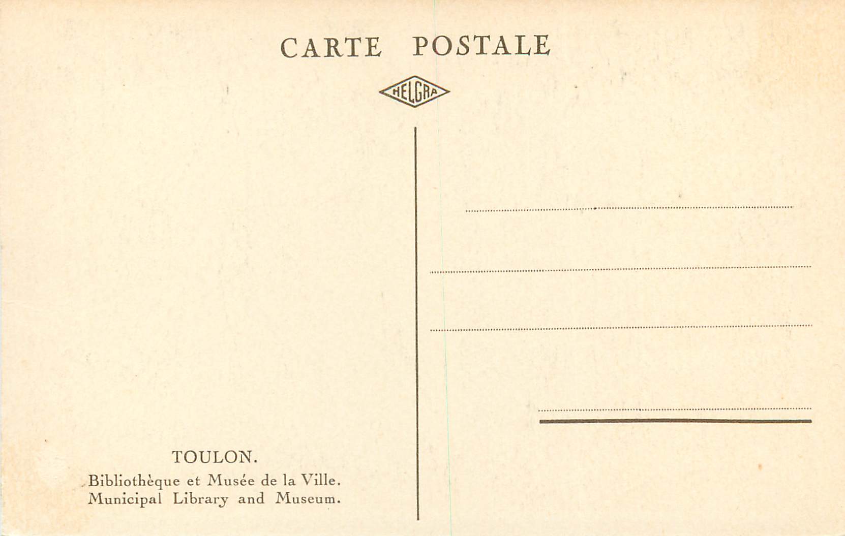 Palais municipal de Toulon — vue d'ensemble — éditeur HELGRA — Reverso