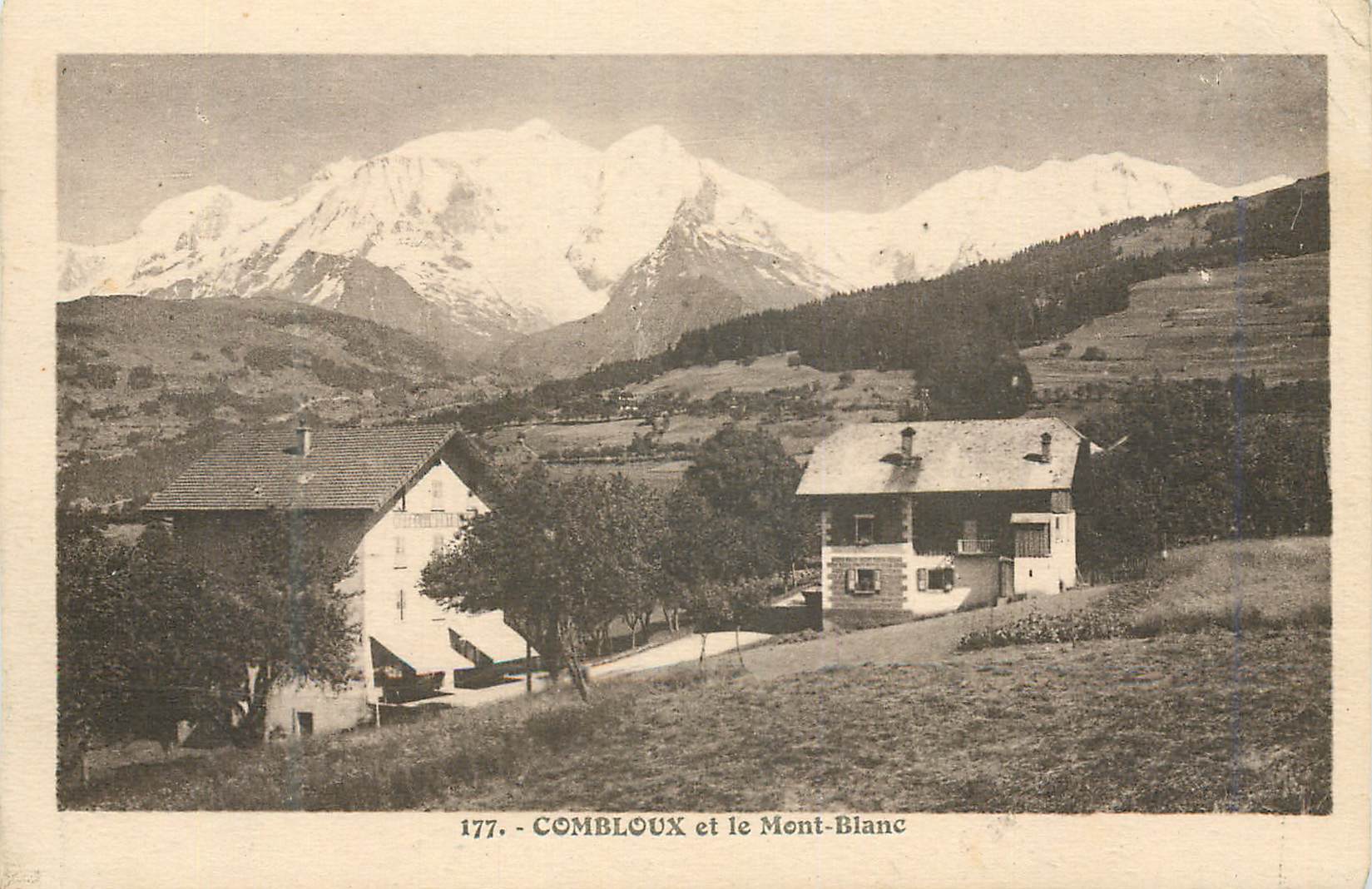 CPA Combloux et le Mont Blanc