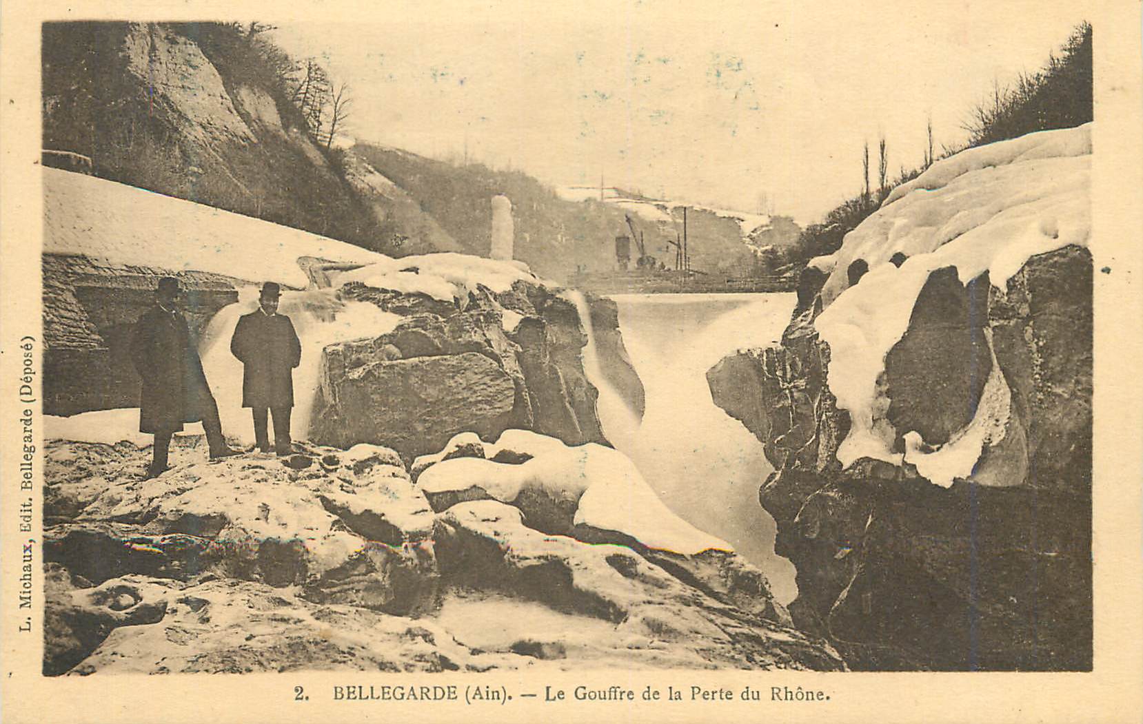 CPA Bellegarde (Ain) Le Gouffre de la Perte du Rhone
