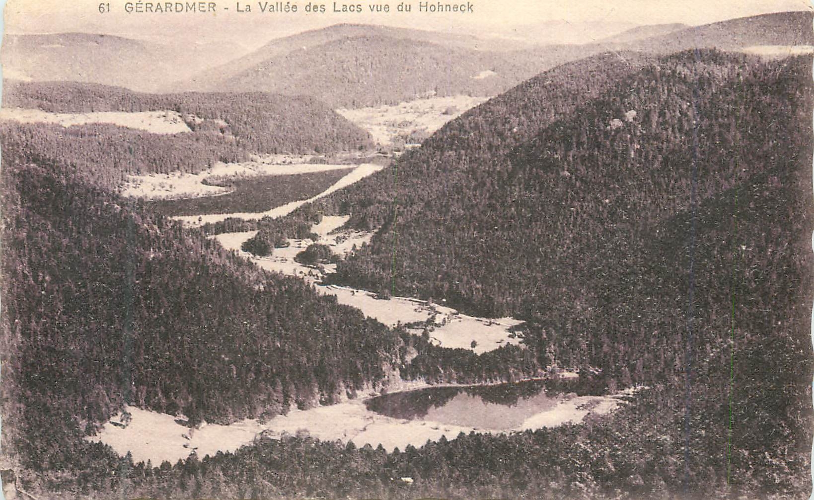 Gérardmer — La Vallée des Lacs vue du Hohneck — éditeur inconnu, n° 61