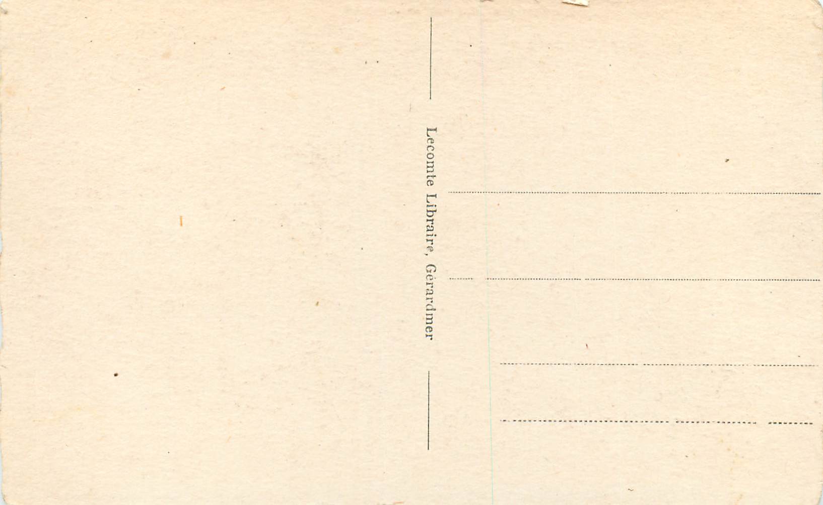 Gérardmer — La Vallée des Lacs vue du Hohneck — éditeur inconnu, n° 61 — Reverso