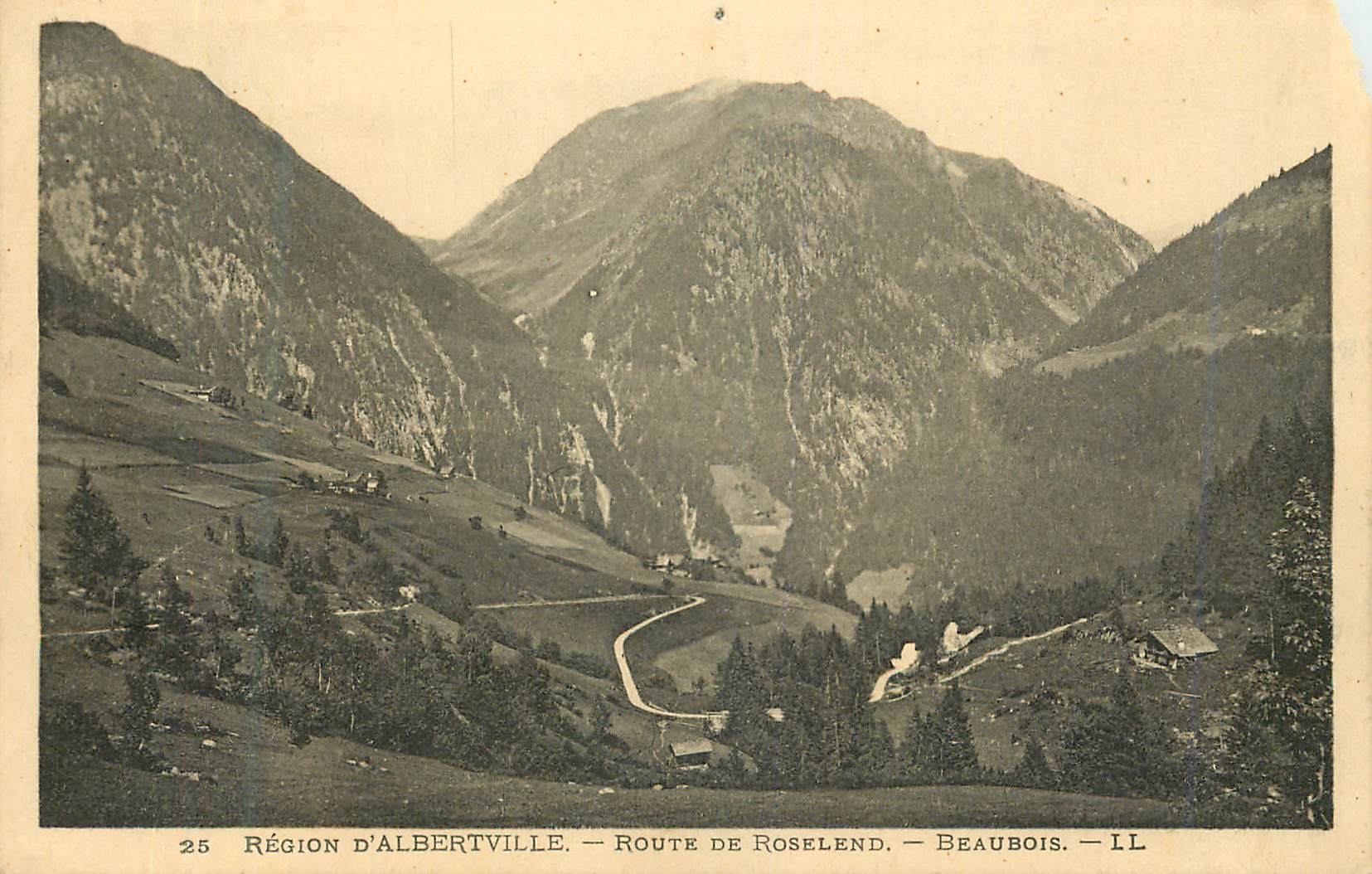 CPA Region d'Albertville Route de Roselend Beaubois