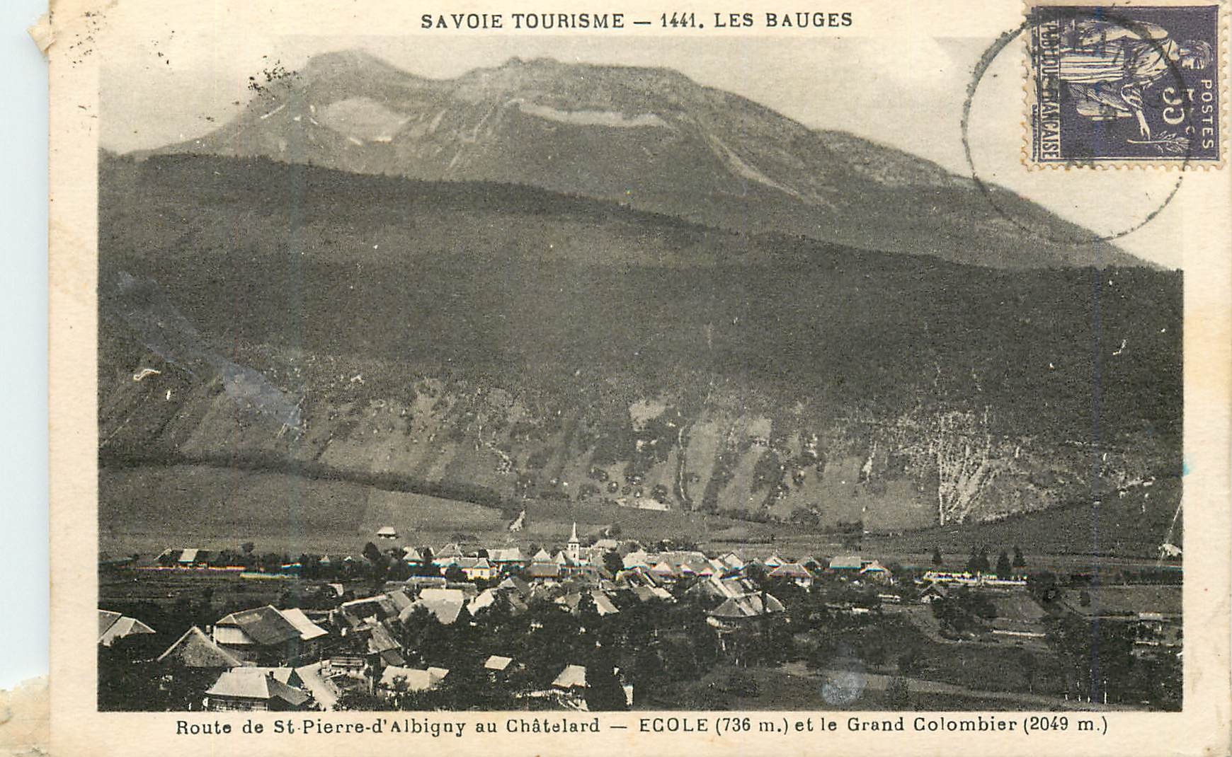 CPA Savoie Tourisme Les Bauges Route de St Pierre d'Albigny au Chatelard