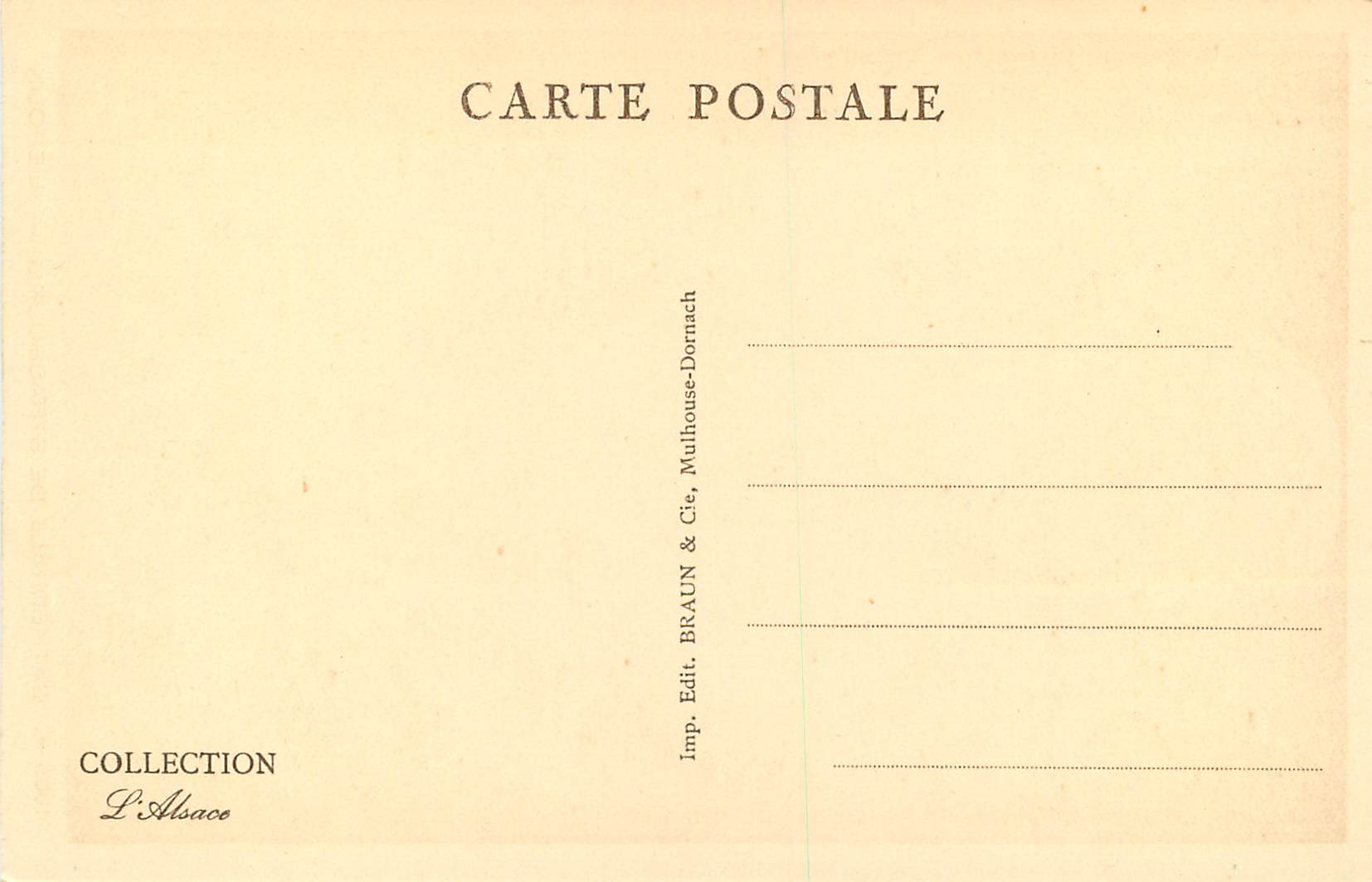 CPA 1955 Bis Cathedrale de Strasbourg L'Epoux — Verso