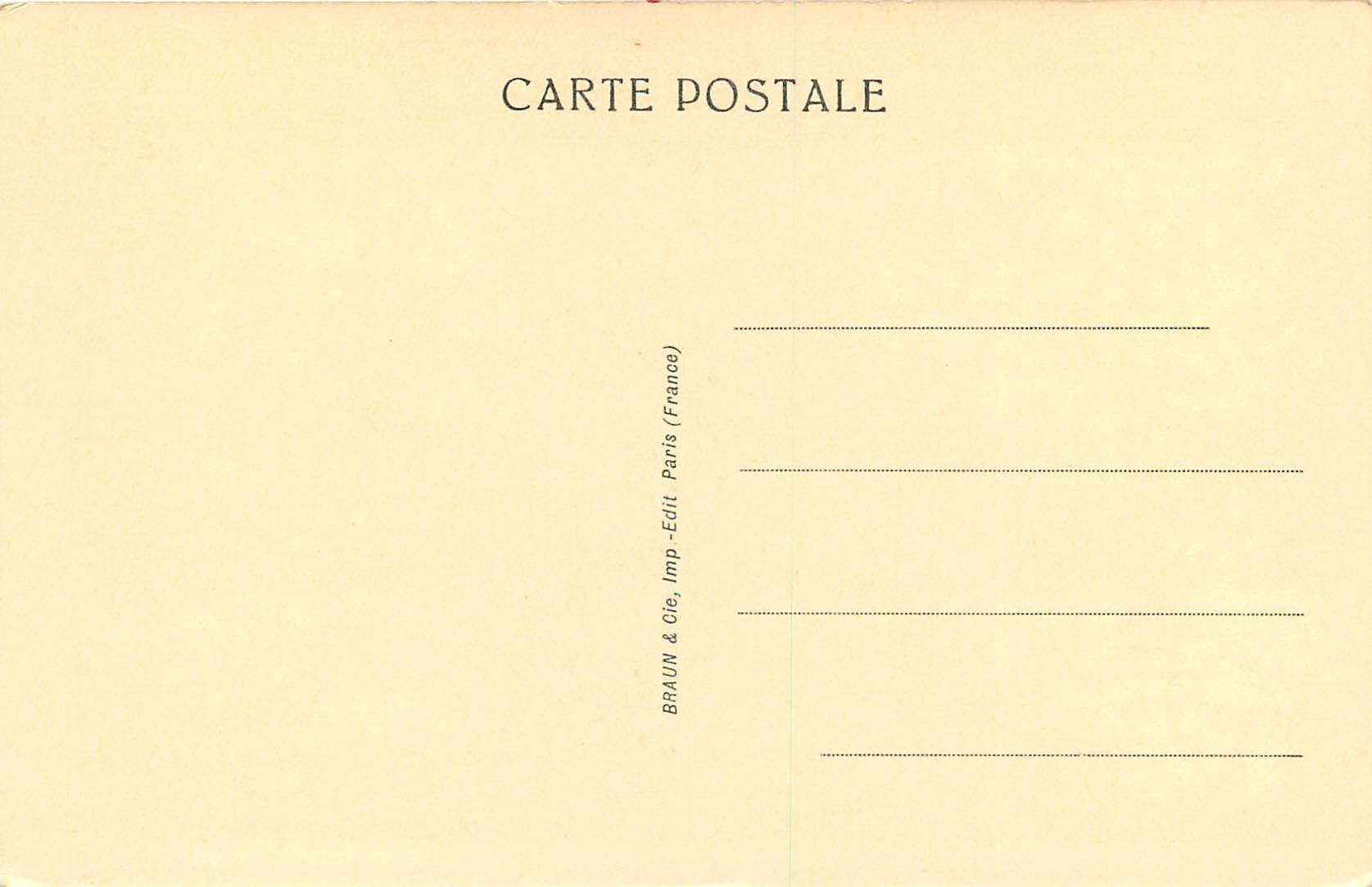 CPA Strasbourg Cathedrale Facade Sud Ouest — Verso