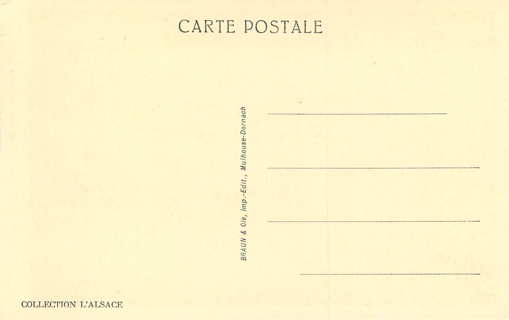 Strasbourg - La Cathédrale, Portail droit - Les Vierges Sages — 1955 — Rückseite