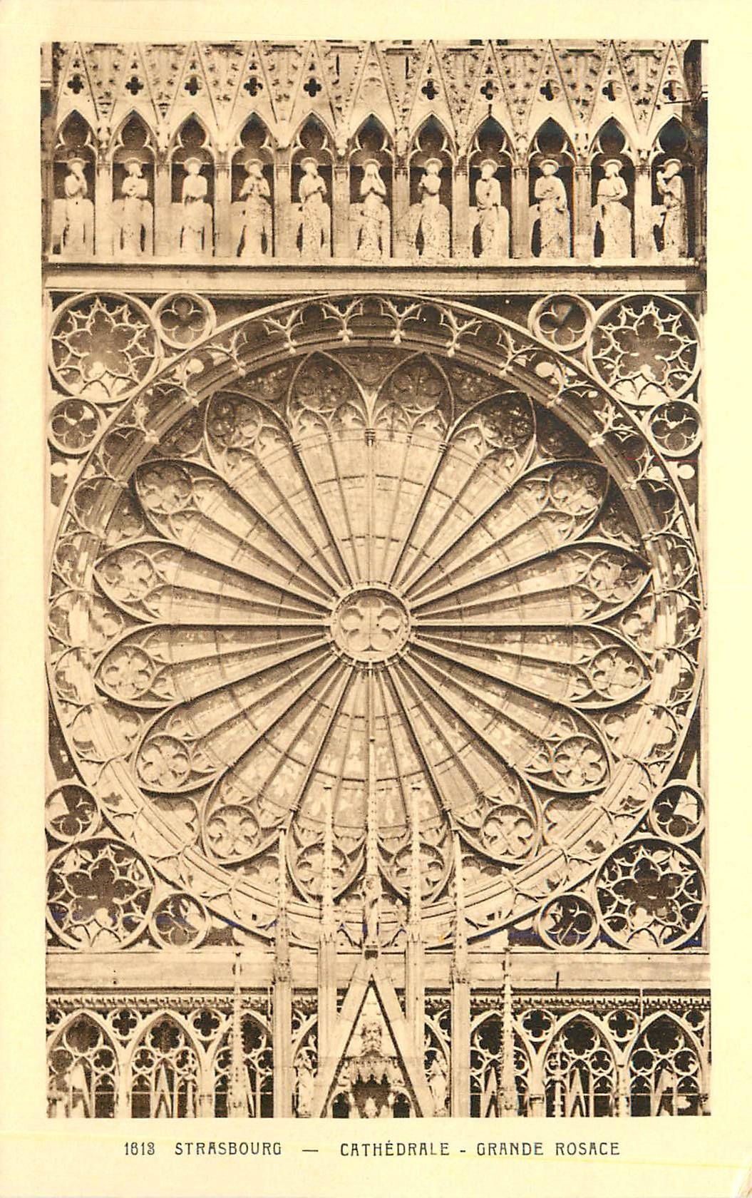 CPA Strasbourg Cathedrale Grande Rosace