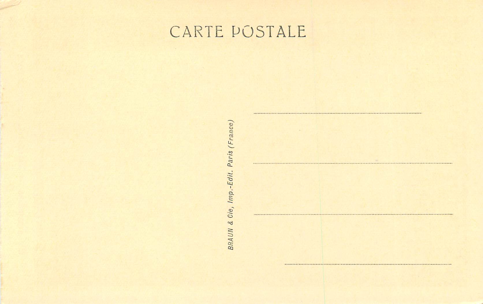 CPA Strasbourg Cathedrale Grande Rosace — Verso