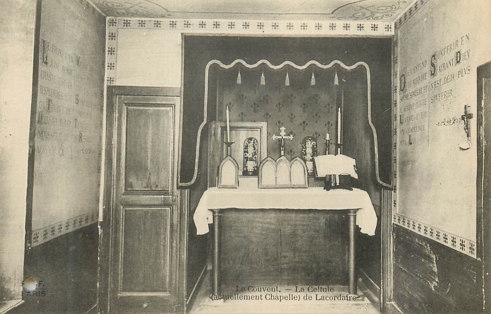 CPA Le Couvent La cellule  (Actuellement Chapelle) de Lacordere