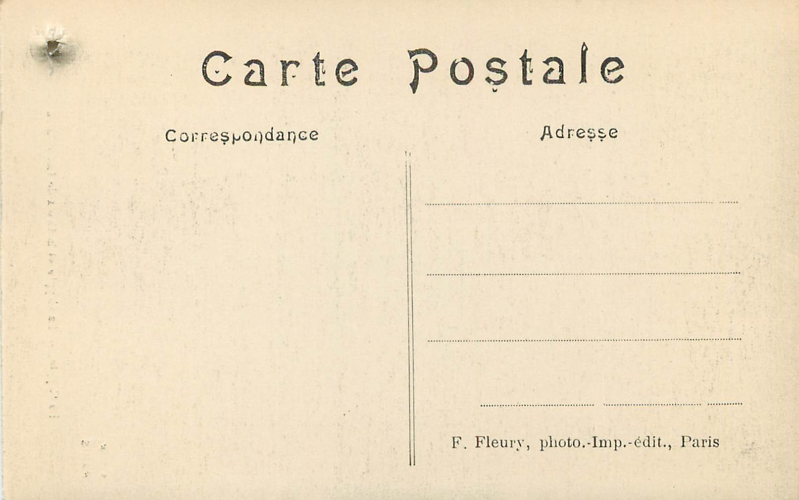 CPA La Crypte et la Croix de Lacordaire Paris — Rückseite