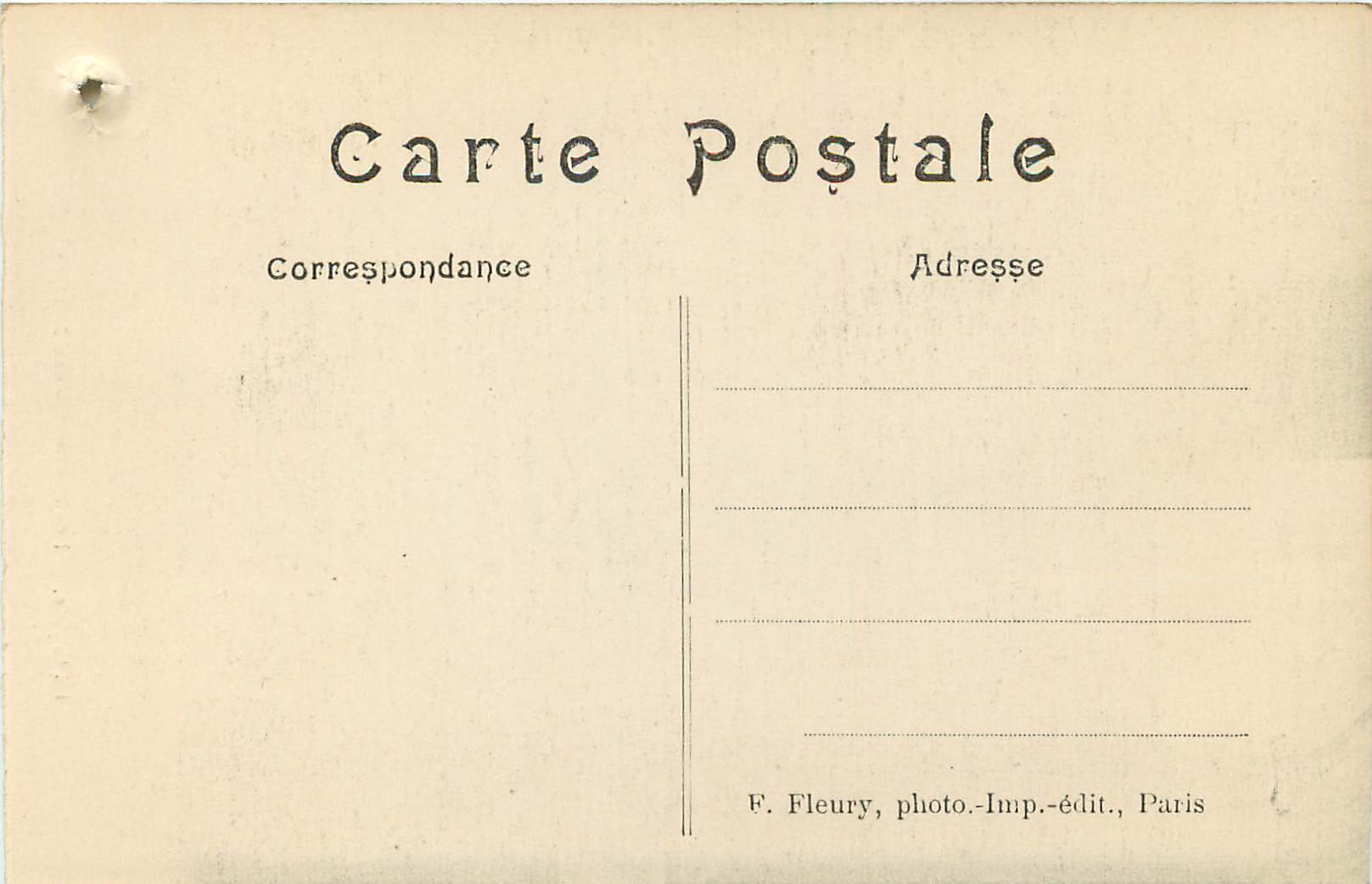 CPA Paris La Crypte Les Ossements des Martyrs — Rückseite