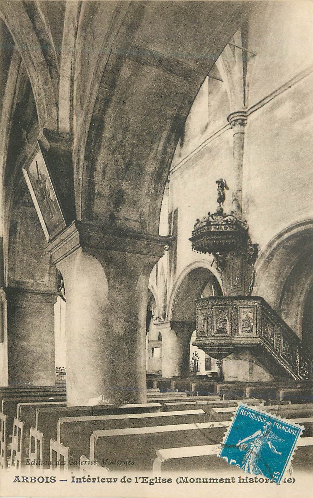 CPA Arbois Interieur de l'Eglise (Monument Historique)