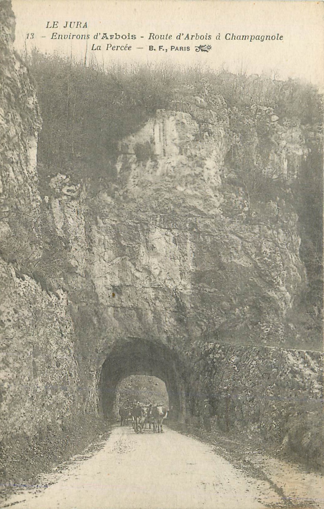 CPA Le Jura Environs d'Arbois Route d'Arbois a Champagnole la Percee Paris