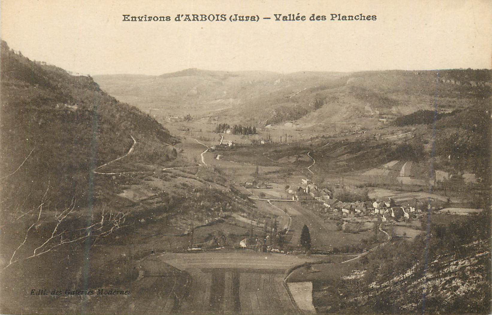 CPA Environs de l'Arbois (Jura) Vallee des Planches