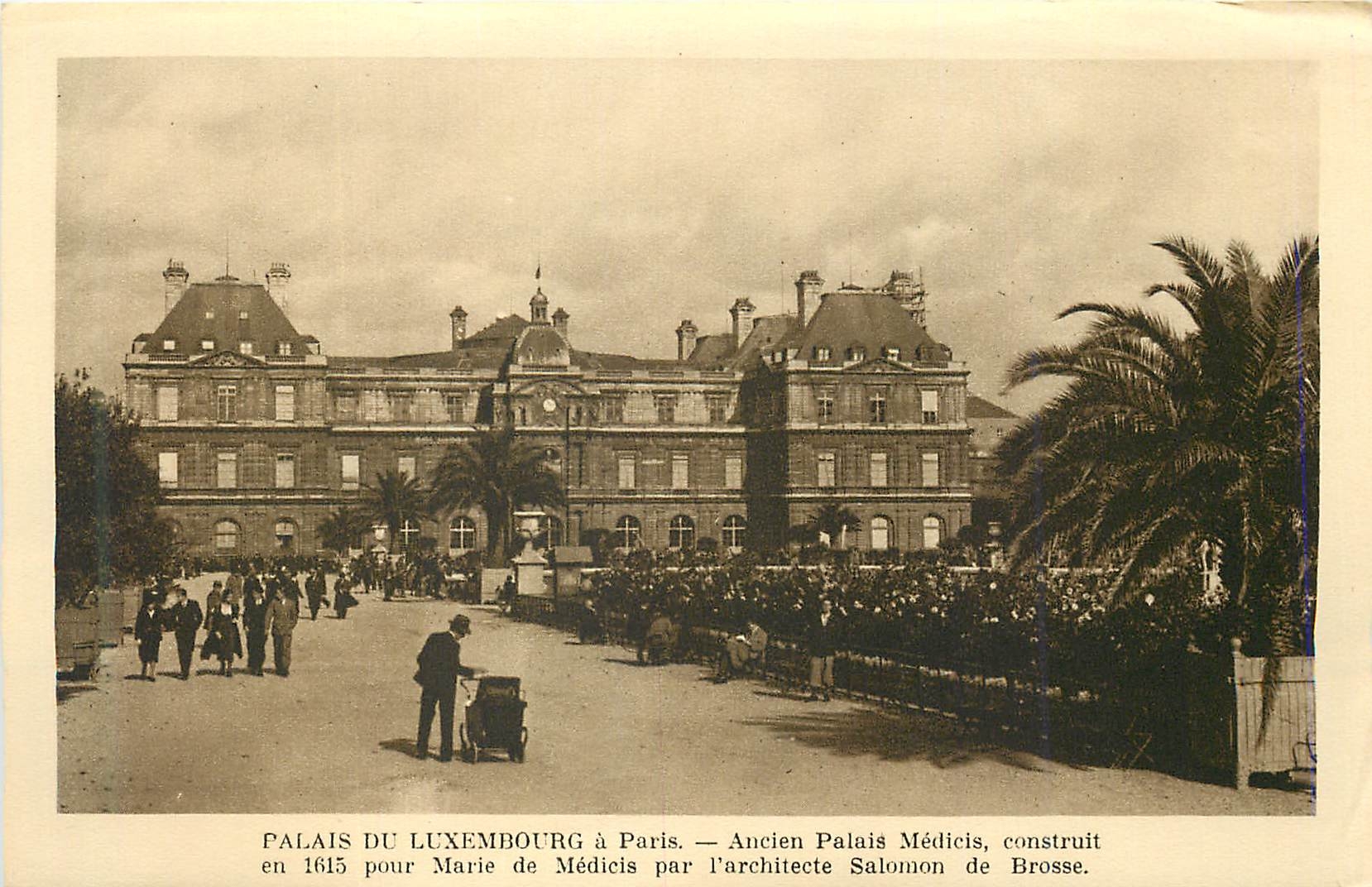 Palais du Luxembourg à Paris — Ancien Palais Médicis, construit en 1615 pour Marie de Médicis par l'architecte Salomon de Brosse.