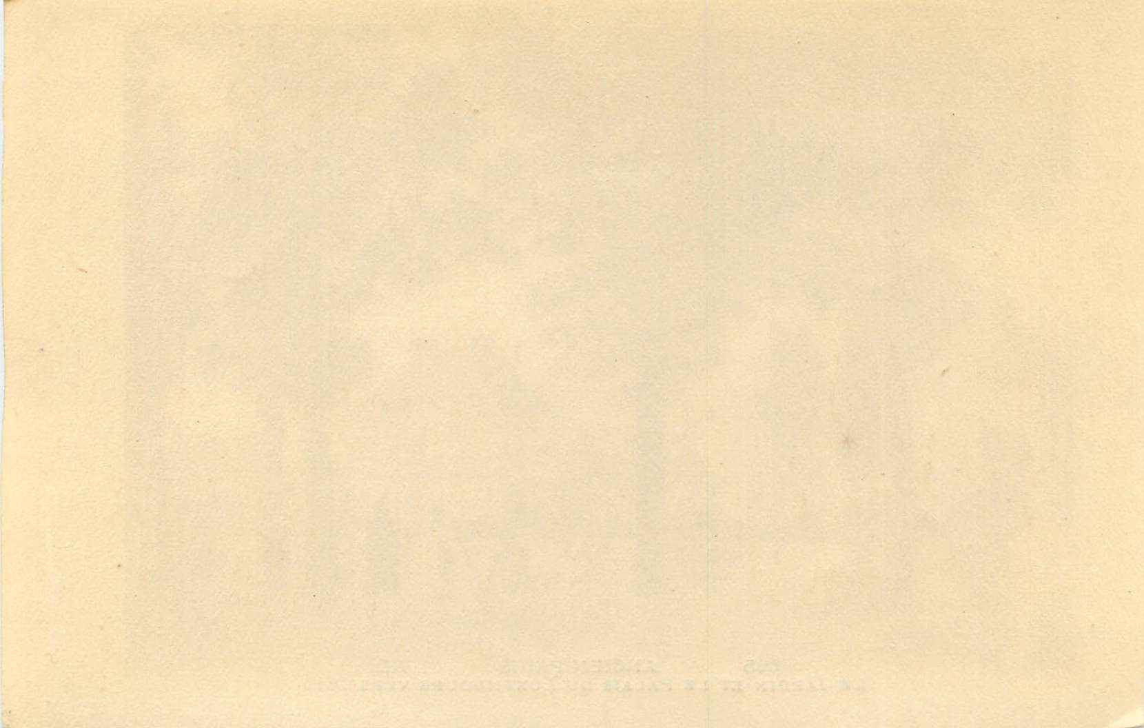 CPA Ancien Paris Le Jardin et le Palais du Luxembourg Vers 1815 — Rückseite