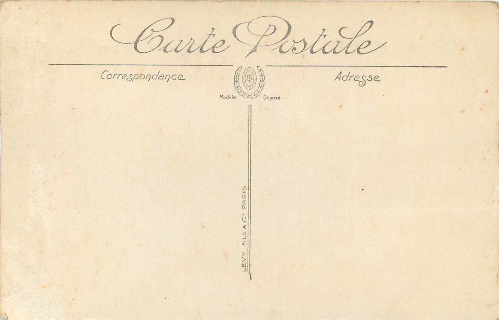 CPA Bordeaux Le Monument des Girondins — Verso
