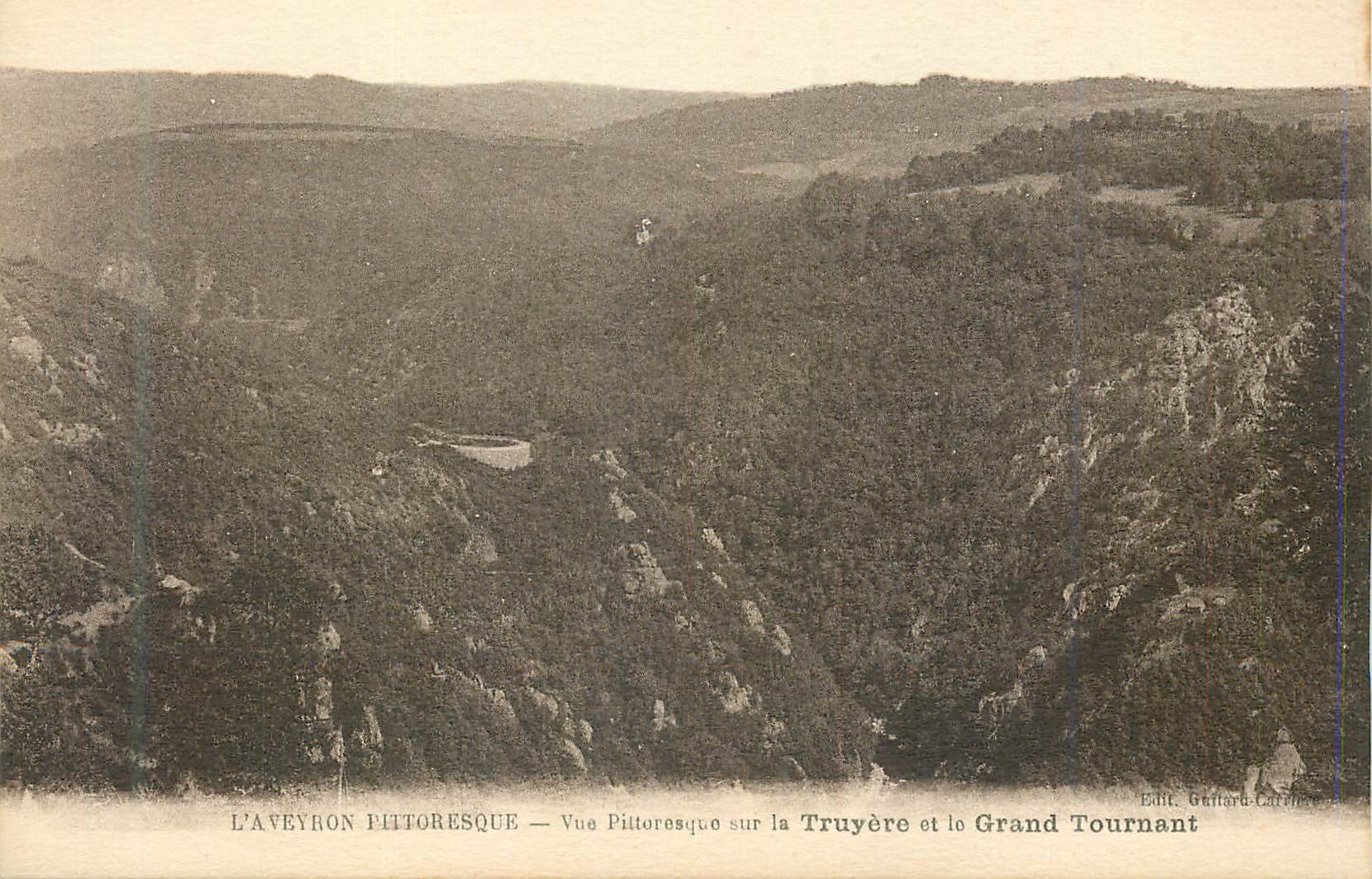 CPA L'Aveyron Pittoresque Vue Pittoresque sur la Truyere et le Grand Tournant