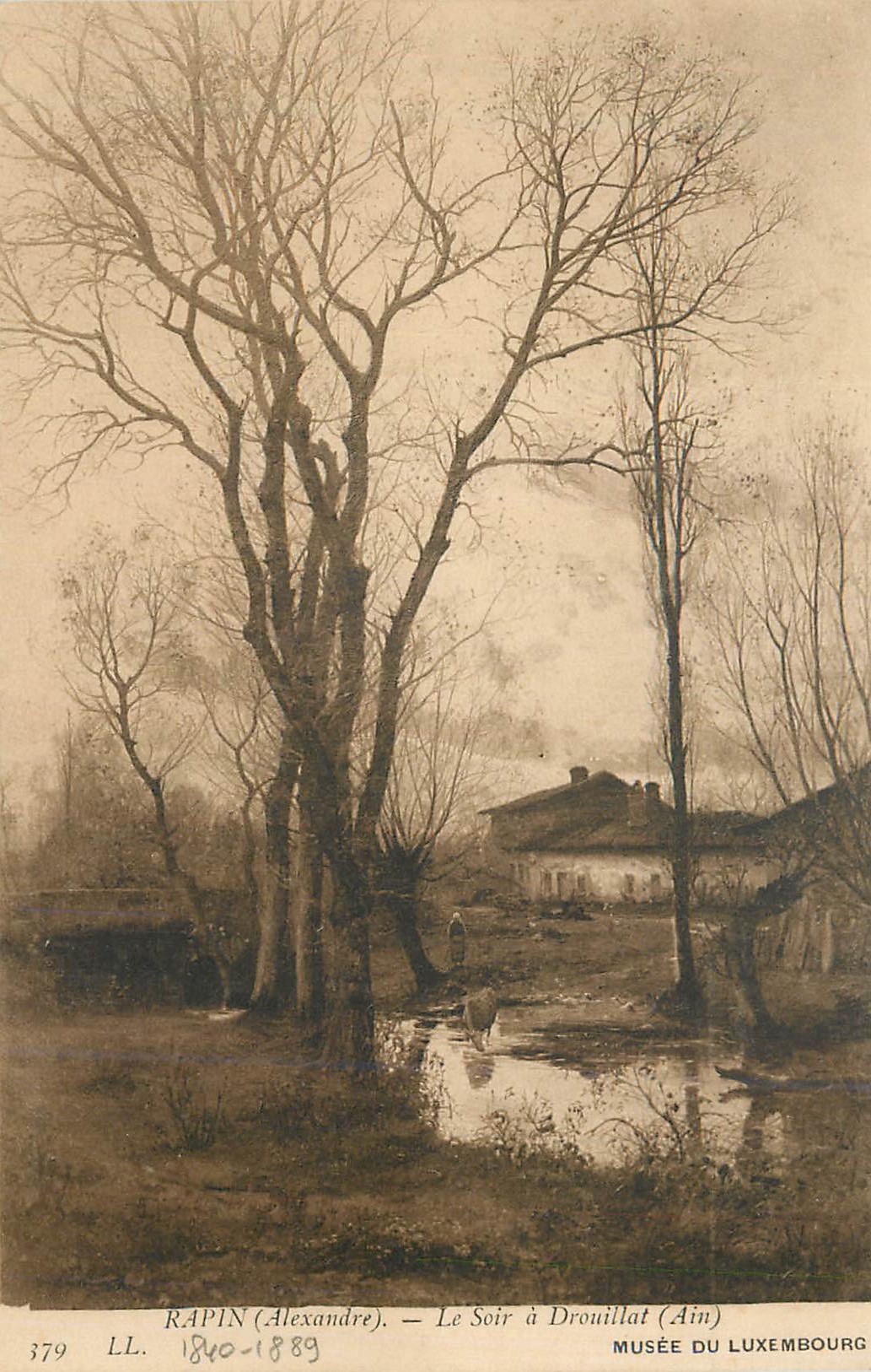 CPA Rapin (Alexandre) Le Soir a Drouillat (Ain) Musee du Luxembourg