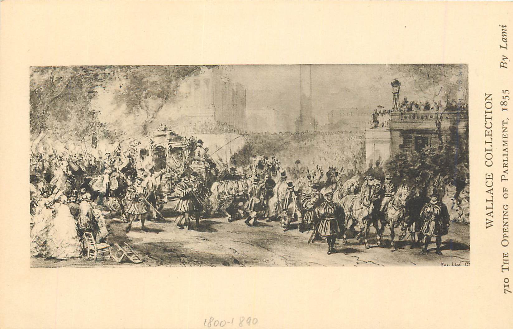 CPA Wallace Collection The Opening of Parliament 1855 By Lami