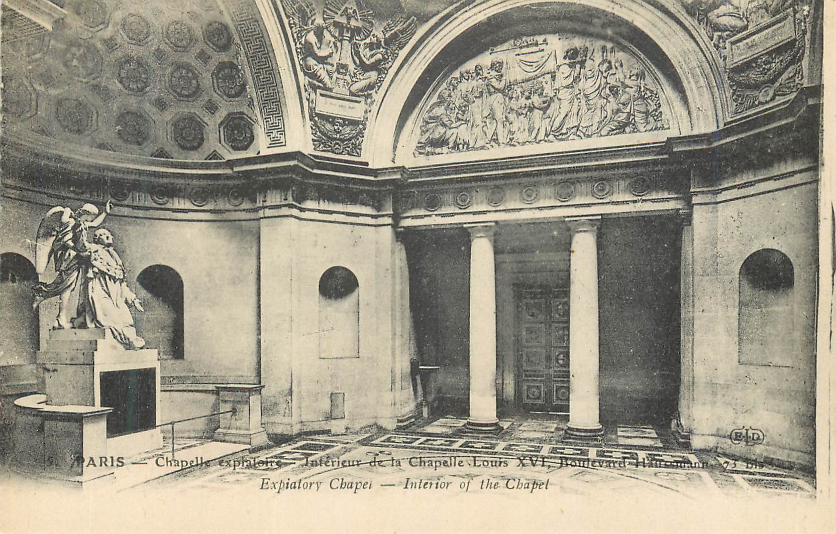 CPA Chapelle Expiatoire Interieur de la Chapelle Louis XVI Paris